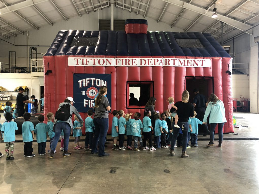 Tifton Fire Inflatable Fire Education House Boulder Blimp
